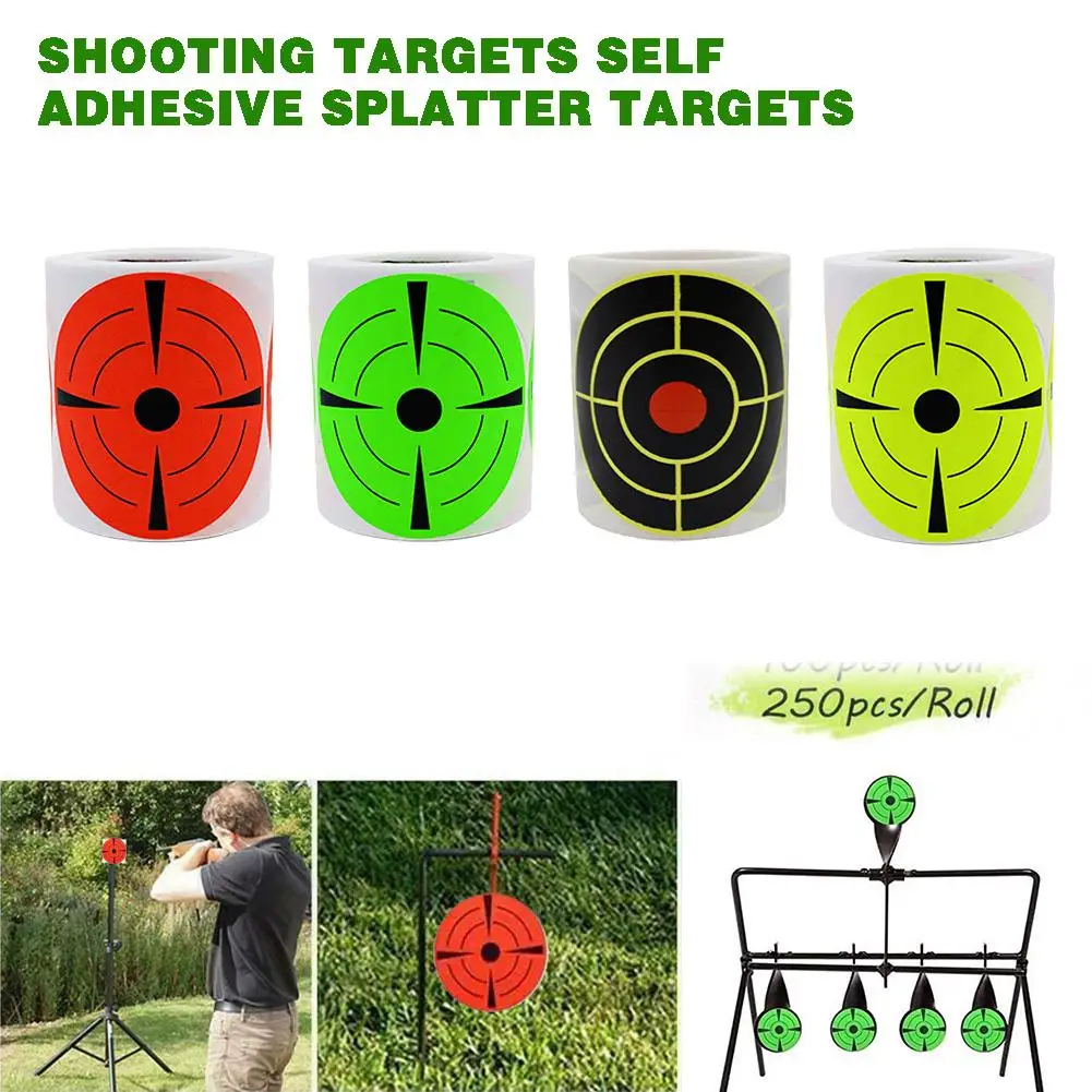 3 Inch Target Stickers Self-Adhesive Splatter Target Fluores