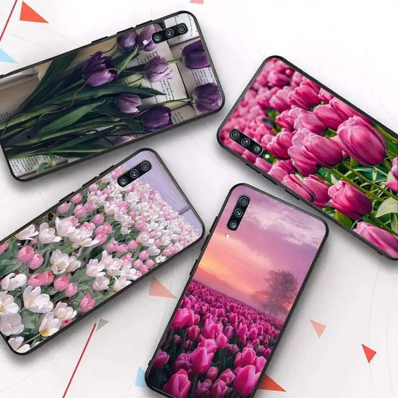 

RuiCaiCa Tulip flower Phone Case for Samsung Galaxy A 51 30s a71 Soft Silicone Cover for A21s A70 10 A30 Capa