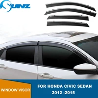 car window visor for honda civic 9th sedan 2012 2013 2014 2015 car side window visor deflector windshield for rain guard shield