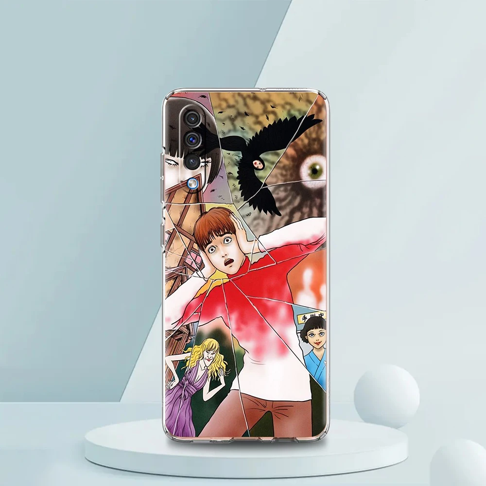 Junji Ito Terror Horror Transparent Phone Case for Samsung Galaxy A12 A02 A03S A50 A70 A10 A10S A20 A30 A40 Luxury Soft Cover