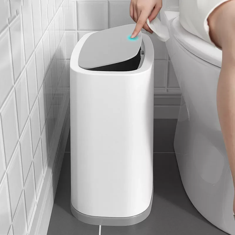 

10L Smart Sensor Garbage Bin Automatic Induction Waterproof with Lid Kitchen Bathroom Tools Toilet Trash Can Kitchen Accessories
