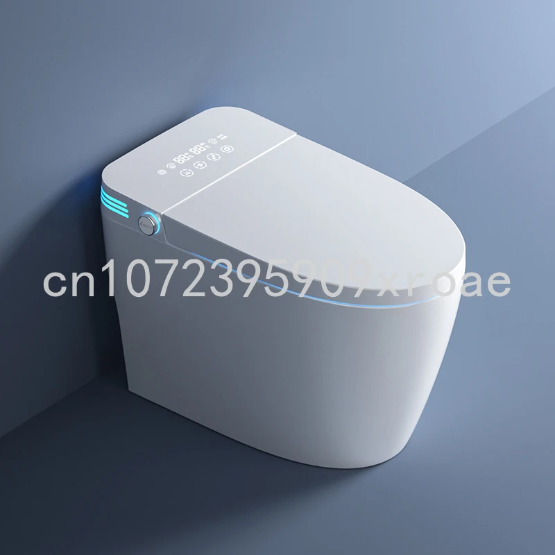 

Умный бытовой туалет с резервуаром для воды, автоматический откидной интегрированный туалет с голосовым управлением, без