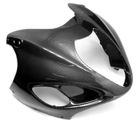 carbon fiber pattern front nose headlight fairing for suzuki hayabusa gsx1300r 1999 2007