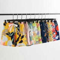 cotton silk shorts womens summer new large size loose shorts cool thin section fashion flower shorts