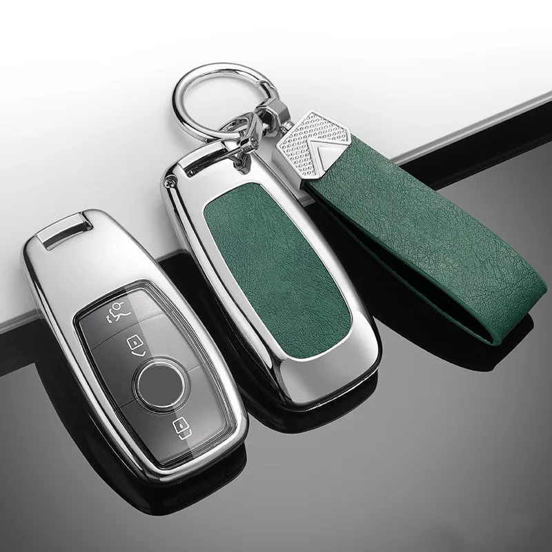 

Three Colors Alloy Remote Key Cover Case For Benz A C E S G Class GLC CLE CLA GLB GLS W177 W205 W213 W222 AMG Car Accessories