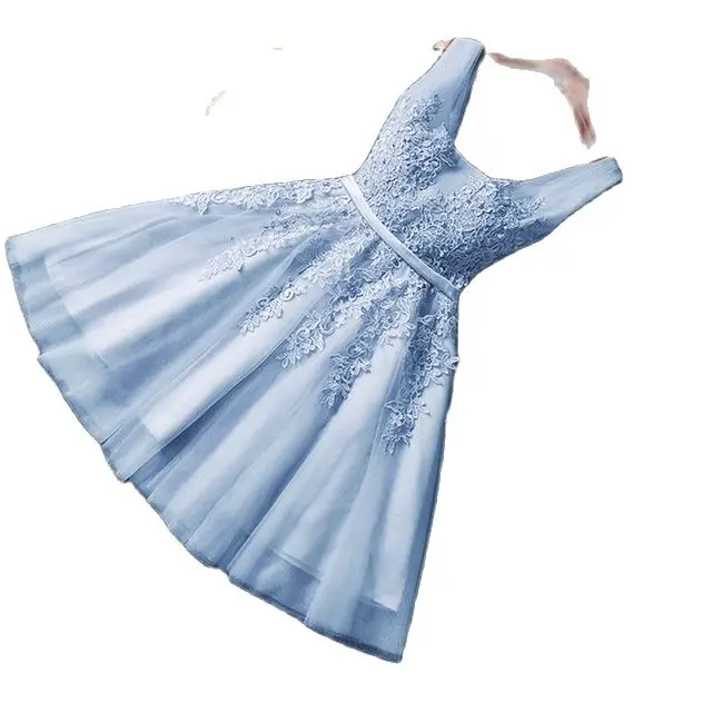 

Женское Короткое платье со шнуровкой, вечернее платье принцессы на выпускной, синее, белое, золотое, розовое, зеленое, красное, жемчужное пла...