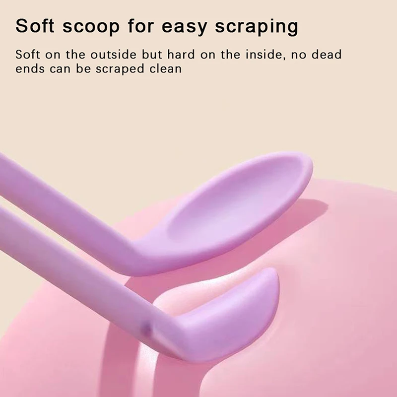 2 в 1 силиконовый скребок-ложка для лица