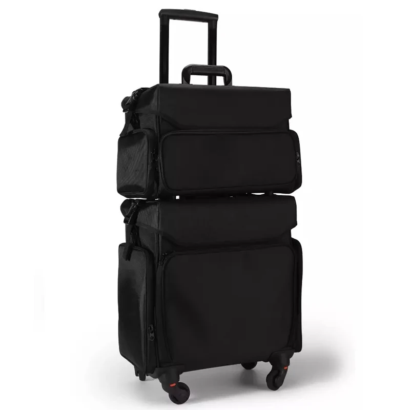 

New large capacity Trolley Cosmetic case,Nails Makeup Toolbox Trolley Suitcase,Women Beauty Tattoo Box Rolling Luggage on wheels