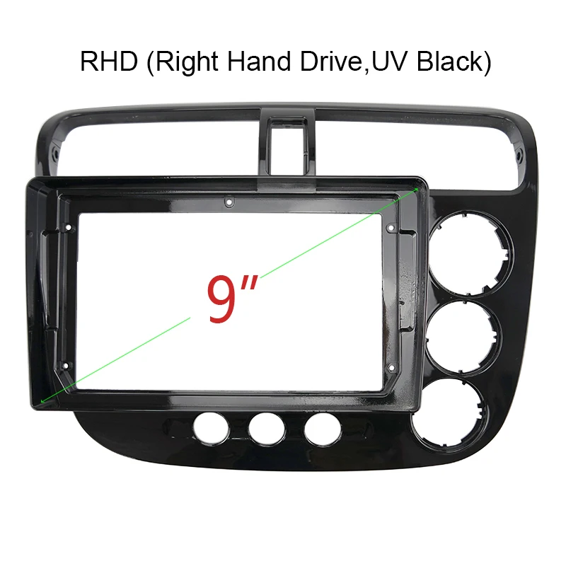 

Рамка для автомобильного аудио для HONDA CIVIC, автомобильный радиоприемник, панель для навигации, подходит для HONDA civic 9 дюймов, рамка для автомоб...