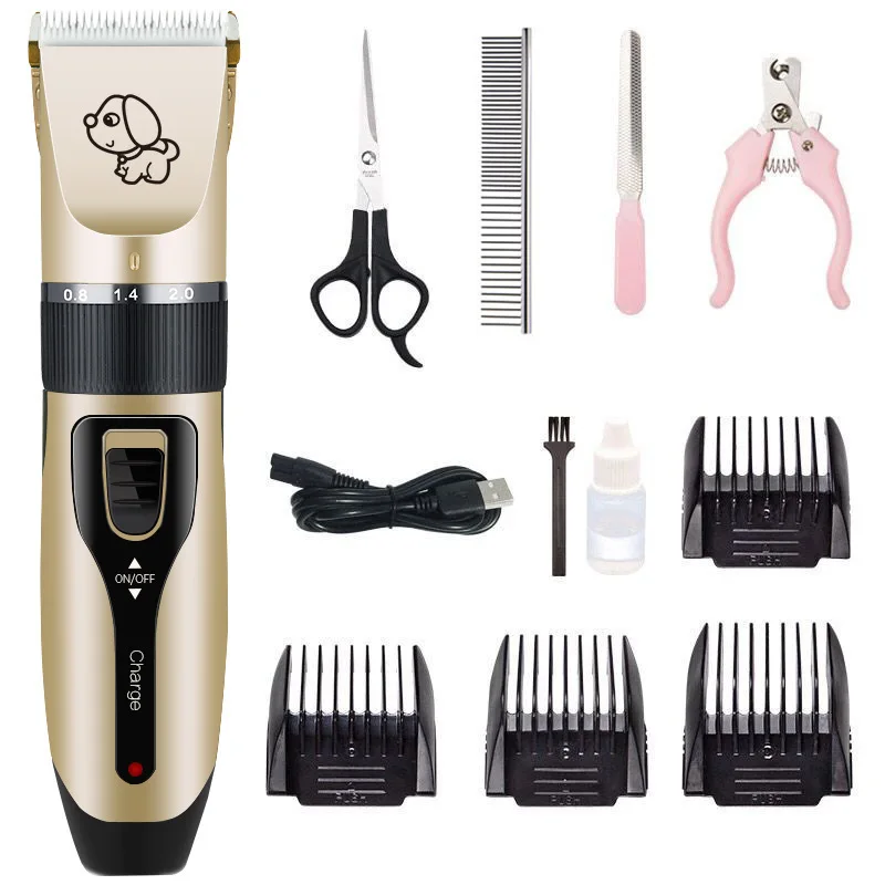 3/6/9/12mm Dog Hair Clippers Grooming (Pet/Cat/Dog/Rabbit) Haircut Trimmer Shaver Set Pets Cordless Rechargeable Professional