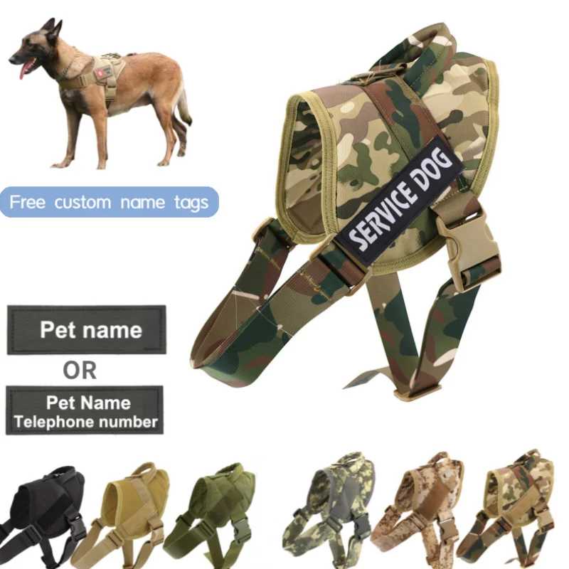 

Large Vest Harness Explosion-proof Chest Dog Tactical Personalized Pet Back Harness Training Dog Chest Type