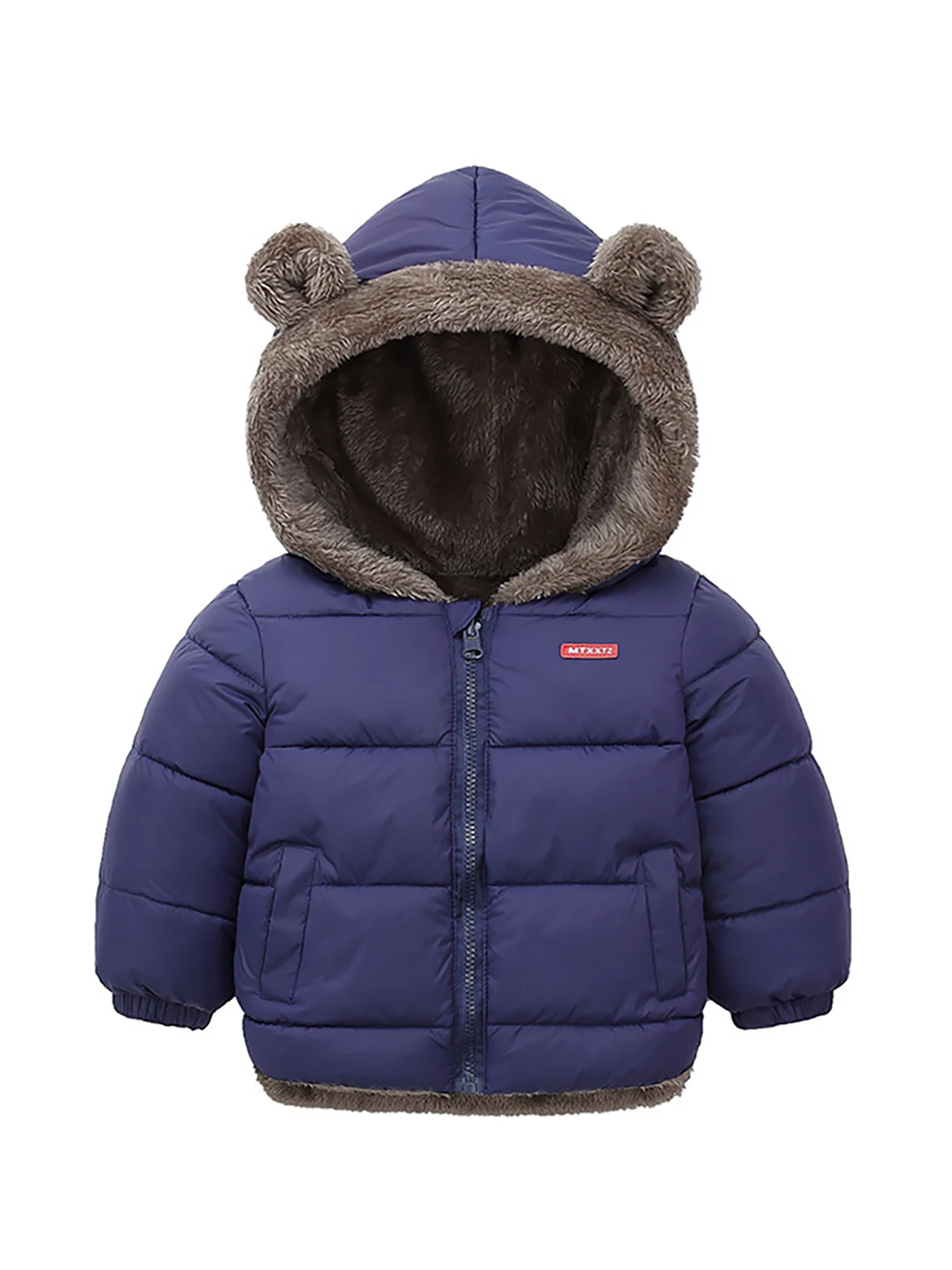 Зимняя куртка двухстороннее пушистое теплое пальто детские куртки с