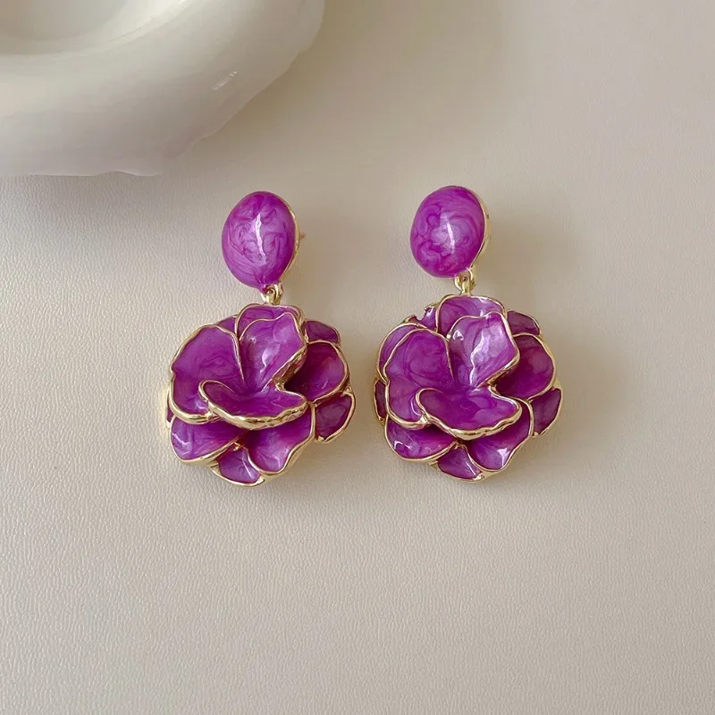 Женские серьги-гвоздики Draweye изысканные Винтажные серьги в Корейском стиле