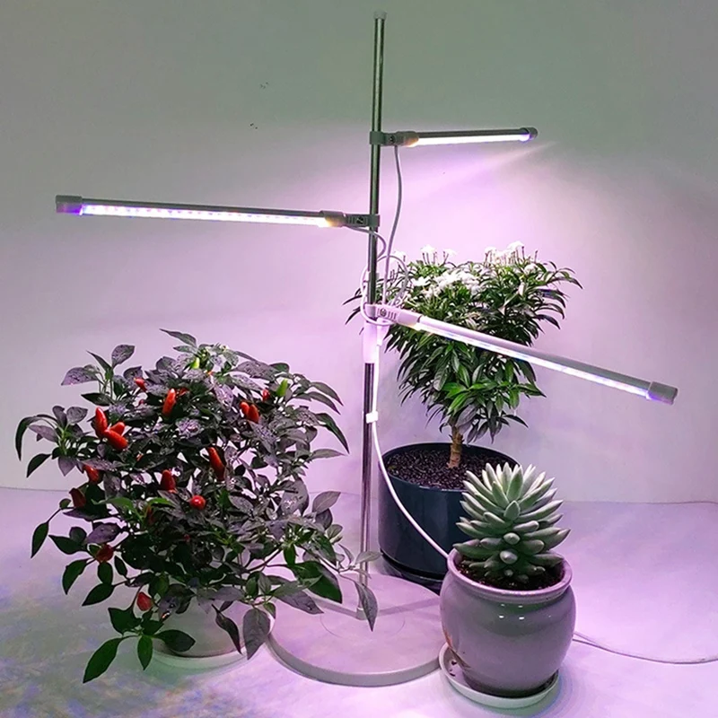 LED Grow Light Full Spectrum Plant Growth Height Adjustable Dimmable Growing Lamp With Timer For Indoor Plants