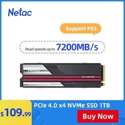 Ssd Netac N7000 1 TB PCIE4.0 M2 NVMe за 6855 руб