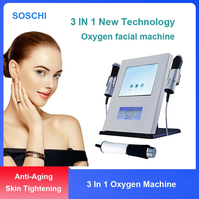 

Кислородный аппарат для лица, использование в спа-салоне, гидравлическое Микродермабразия, косметическое устройство, очистка воды, CO2 пузыр...