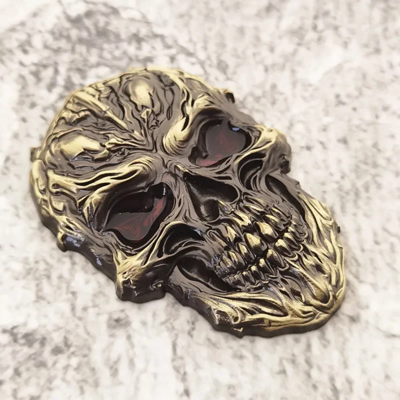 3D металлические наклейки для автомобиля, череп-призрак, металлическая эмблема, значок, наклейка для автомобиля, золотой, черный череп, скелет, автомобиль, мотоцикл, наклейка, наклейки