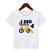 i dig being kids boys t shirts 2 3 4 5 6 7 8 9 10 years baby summer white excavator tops children funny birthday gift t shirts