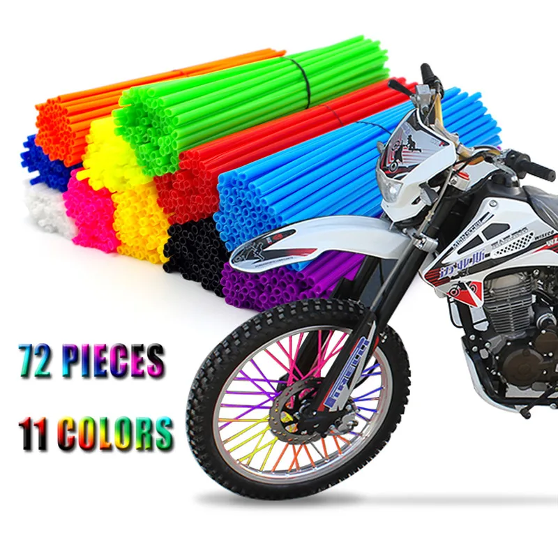 

RTS Universal Motorcycle Dirt Bike Off Road Rim Wheel spoke skins FOR suzuki rmx 250 dr250 Yamaha YZ WR TTR Honda CR CRF