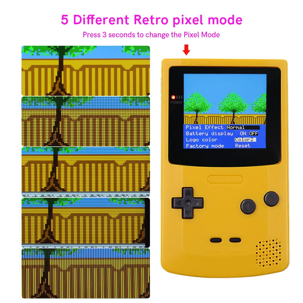 Фото Q5 HDMI IPS LCD-экран с подсветкой для GBC, мод для вывода изображения на ретро-телевизор, совместимый с Game Boy Color №3