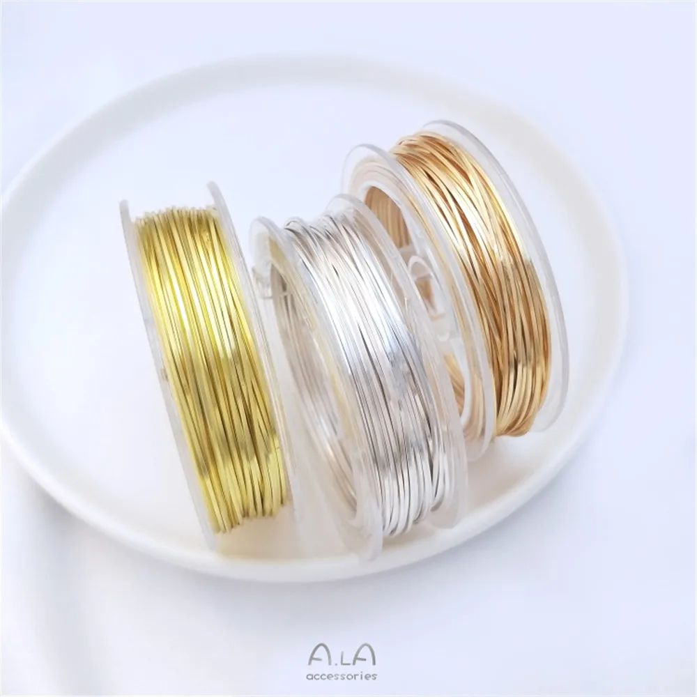 

14K gold 18K gold bright silver 0.75 semi-hard square wire hand-wound diy handcrafted jewelry materials