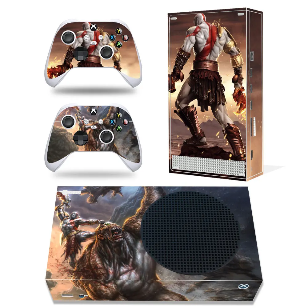 

God Of War Design For Xbox Series S Skin Sticker Cover For Xbox series s Console and 2 Controllers