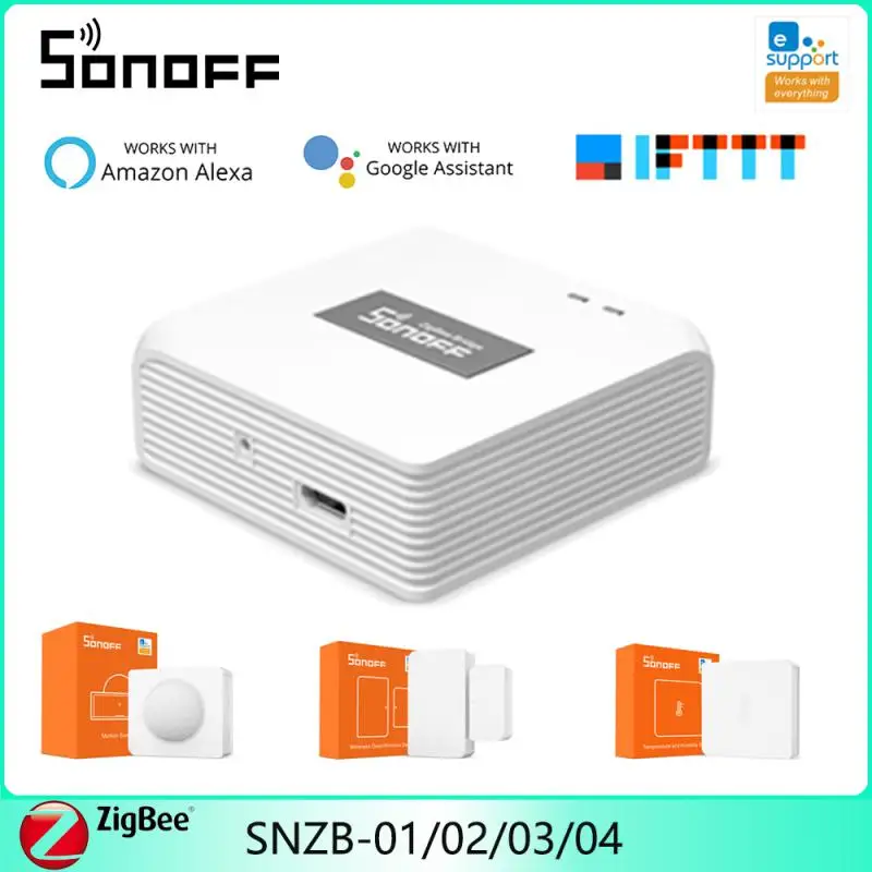 

Датчик движения моста SONOFF Zigbee, сенсор для дверей и окон, датчик влажности и температуры, работает с Alexa Google Home