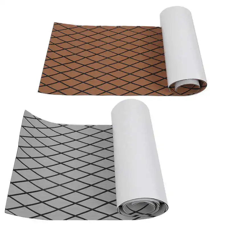 

Self Adhesive EVA Yacht Non Slip Pad Marine Flooring Boat Deck EVA Foam Flooring Decking Pad Car Truck Floor Mat 240x65x0.5cm