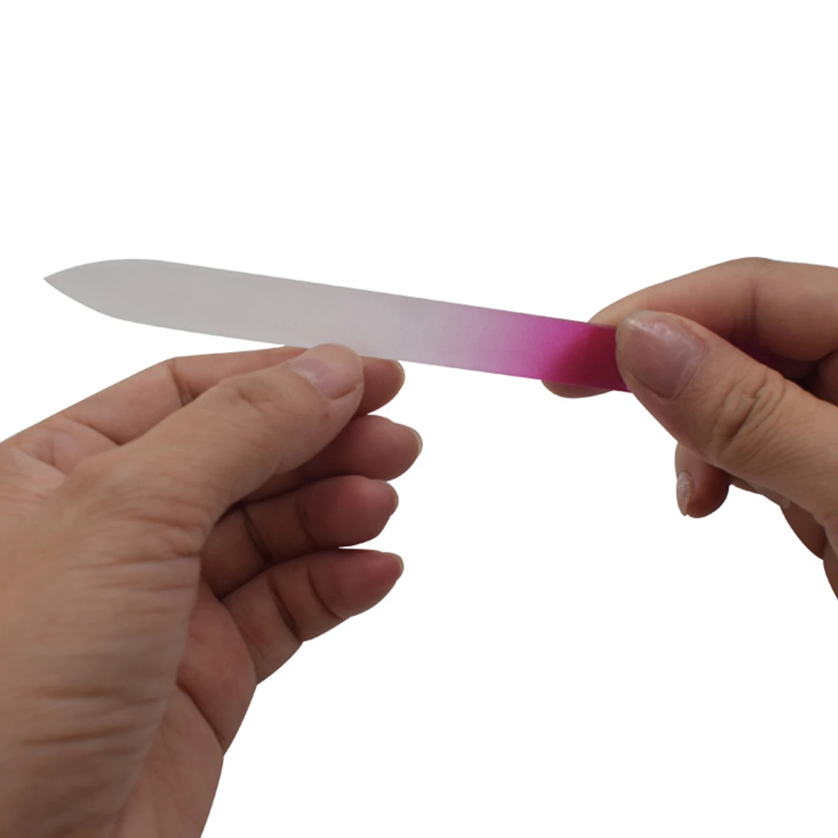 

Harupink 6Pcs Glass Nail Shiner Double Sided Glass Fingernail Files Professional Reusable Nail Buffers Shine Polisher Nail Art