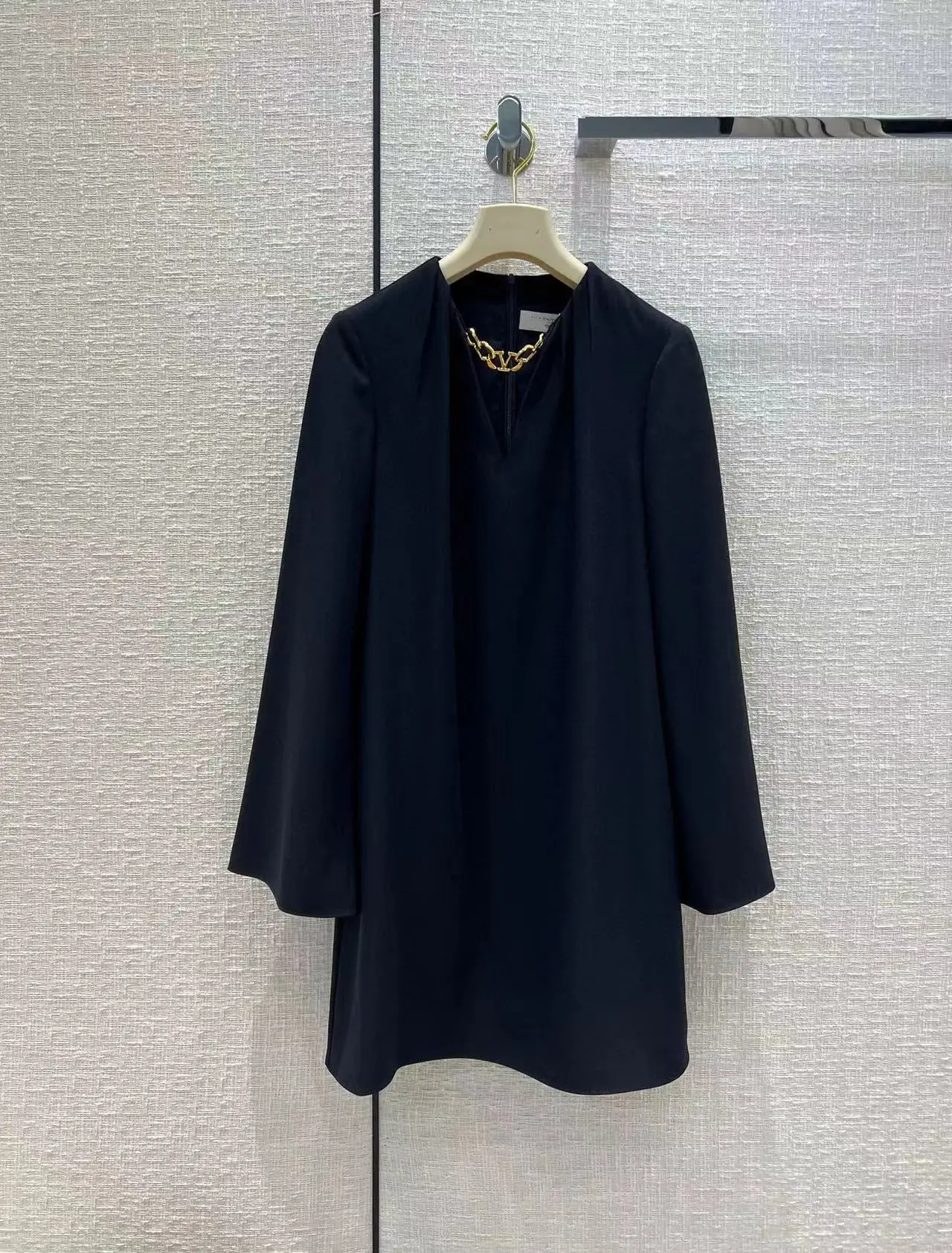 

Fyion HIGH QUALITY Newest 2022 Holiday Fashion Dress Runway Sexy Women's Black Mini Loose Long Sleeves Dress