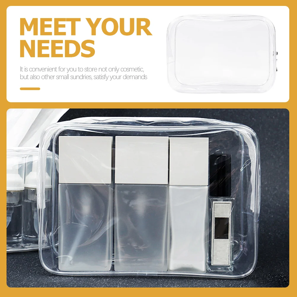 Сумка из 2 предметов прозрачная сумка для макияжа путешествий чехол-органайзер