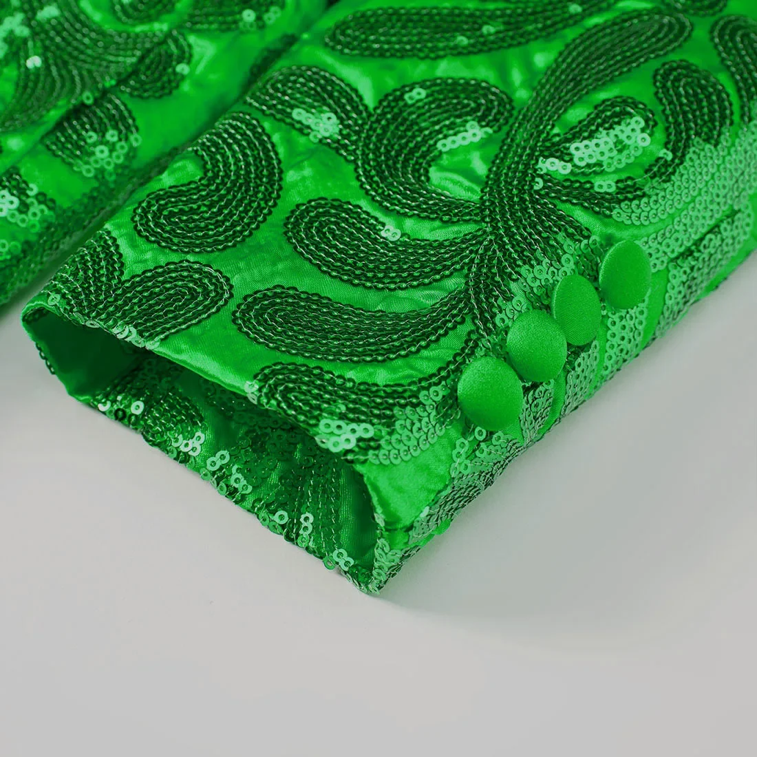 2025 мужской однотонный модный тонкий блейзер с длинными рукавами и блестками