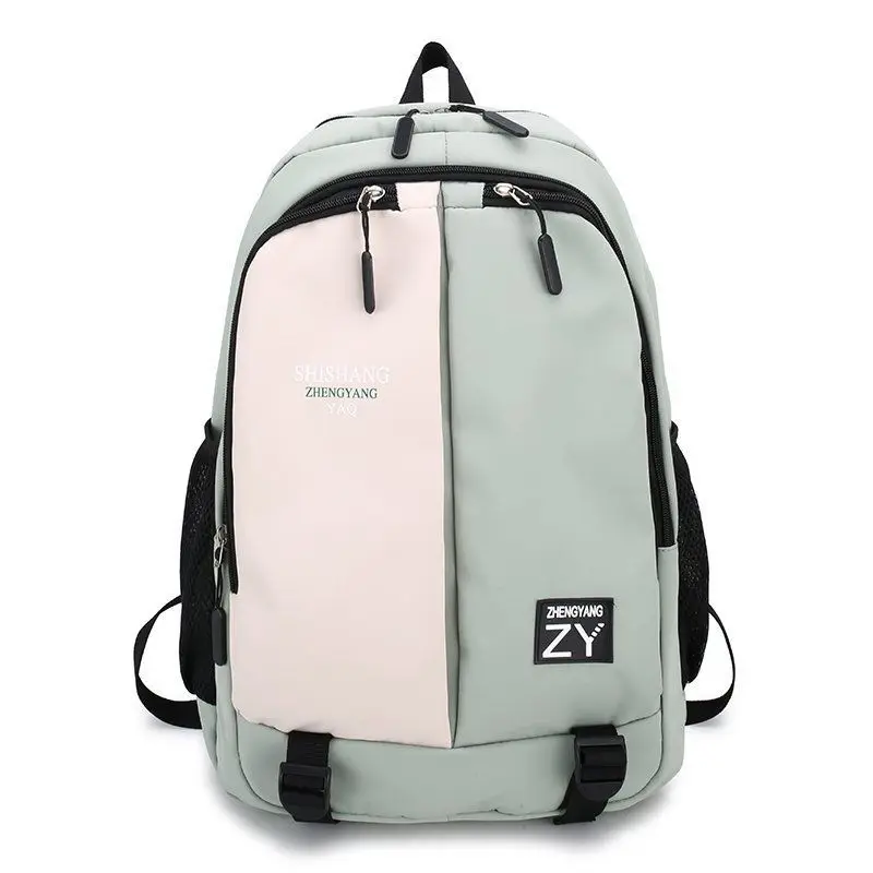 

University Student High School Backpack Men Large Capacity Nylon Black Teen School Bags for Boy Girl Bookbag Women Korean Casual