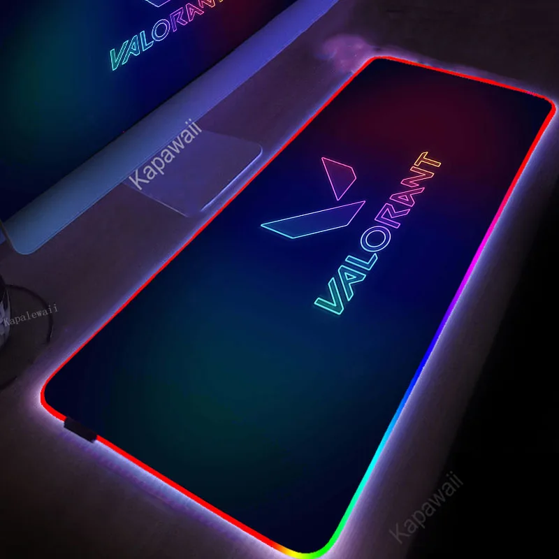 Игровой коврик для мыши Valorant RGB игровой светодиодный светильник периферийный