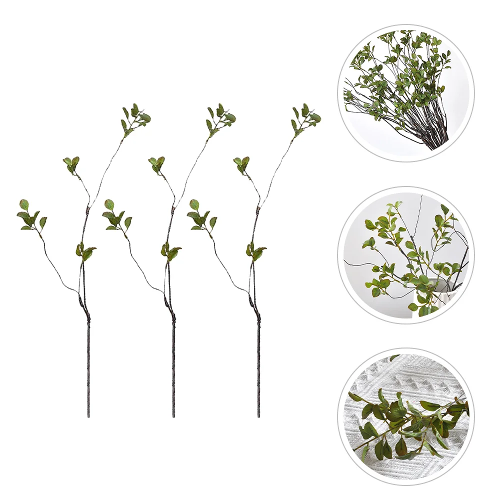 

3 Pcs False Leaf Simulated Twigs Halloween Decorations Plastic Simulation Ornament
