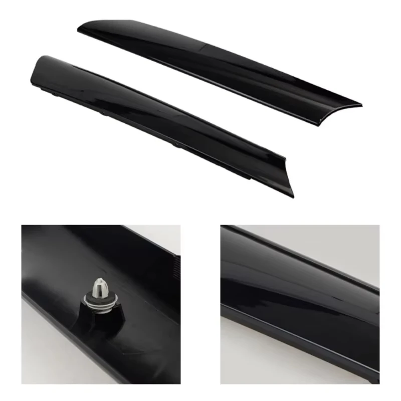 51137128157 Przednia lewa i prawa szyba po stronie kierowcy Słupek A Listwa wykończeniowa do Mini Cooper R50 R52 R53 Czarna osłona