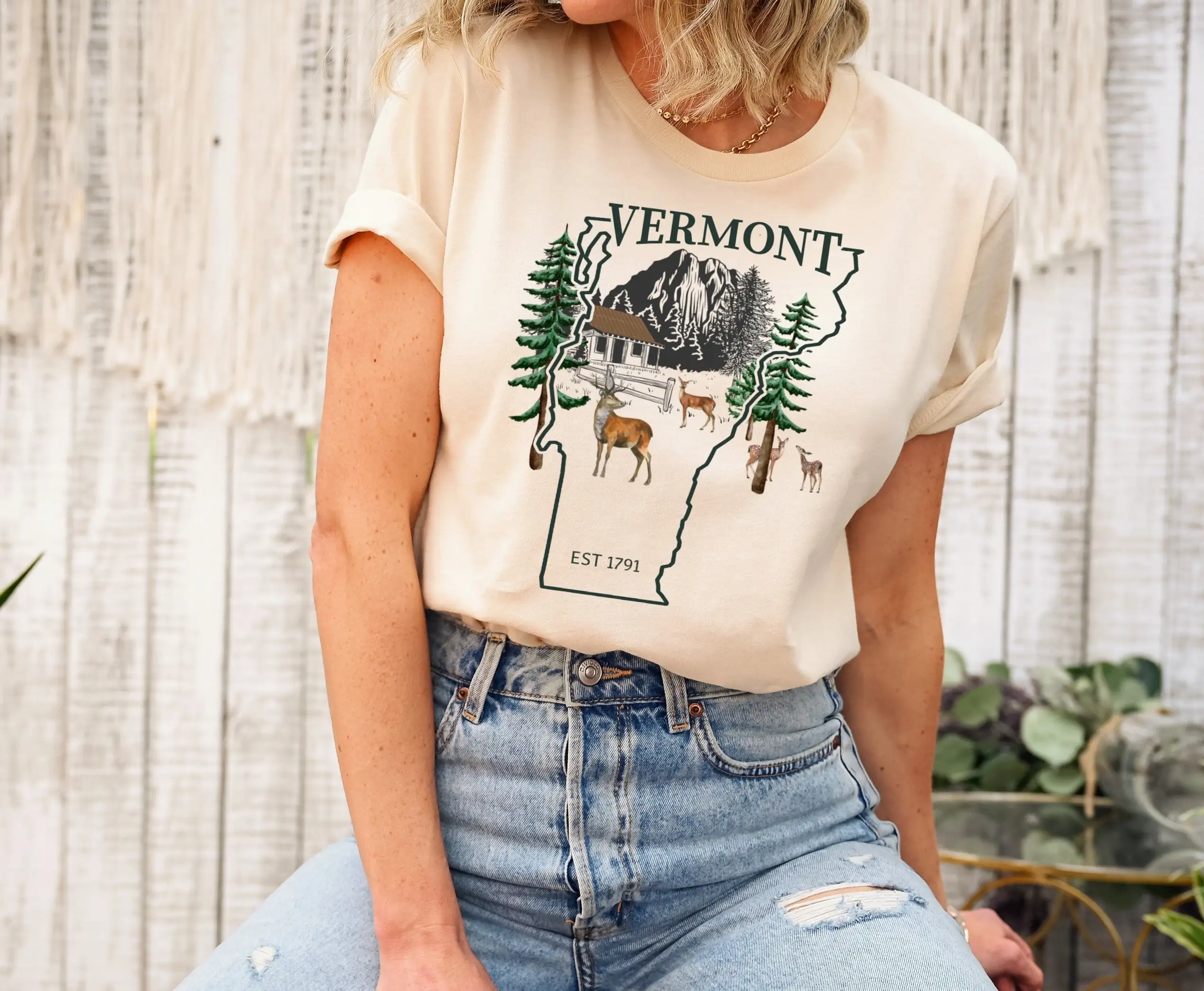 Женская футболка Vermont сувенир для пеших прогулок