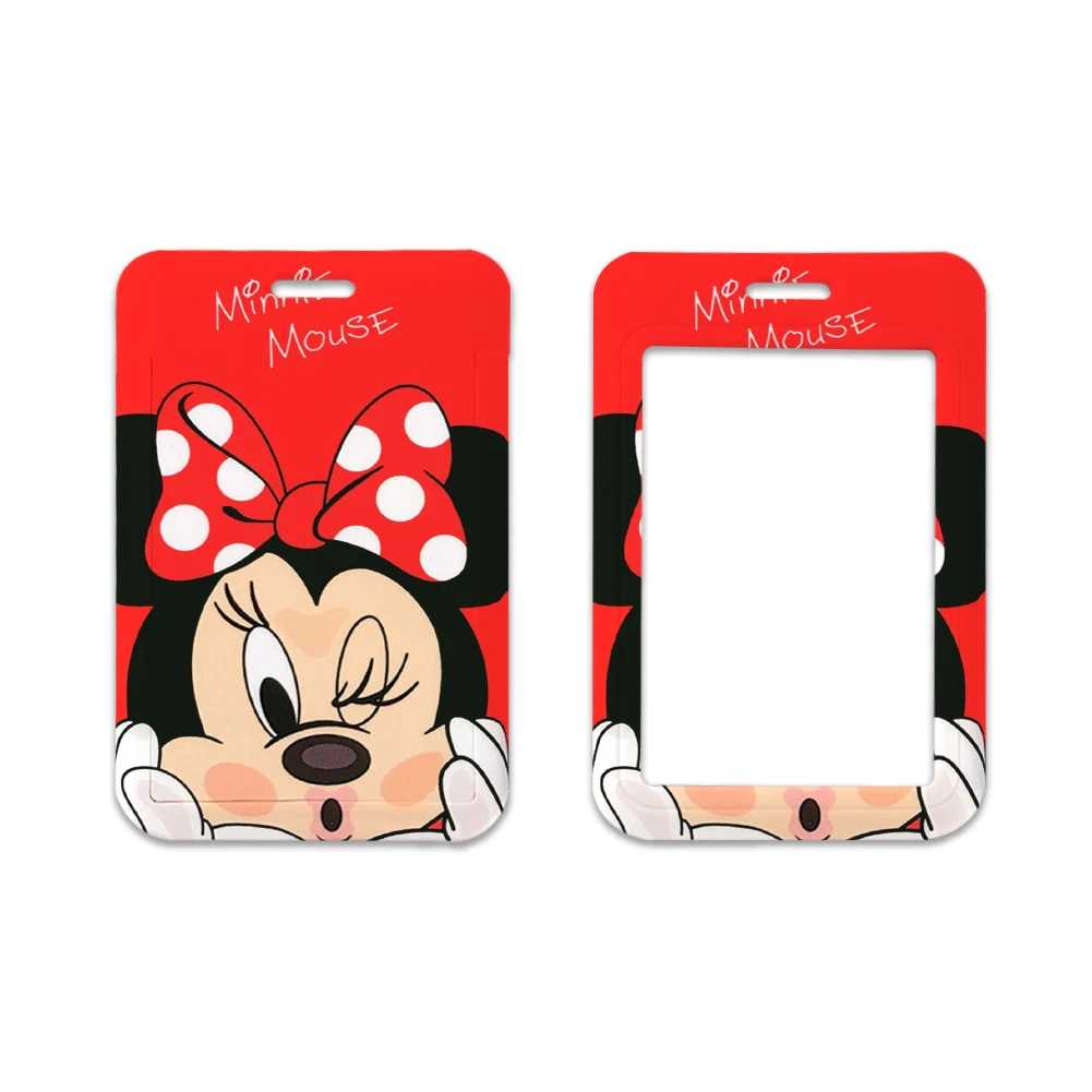 Держатели для карт Disney с Микки Маусом подвесной шнурок девушек ремень на шею