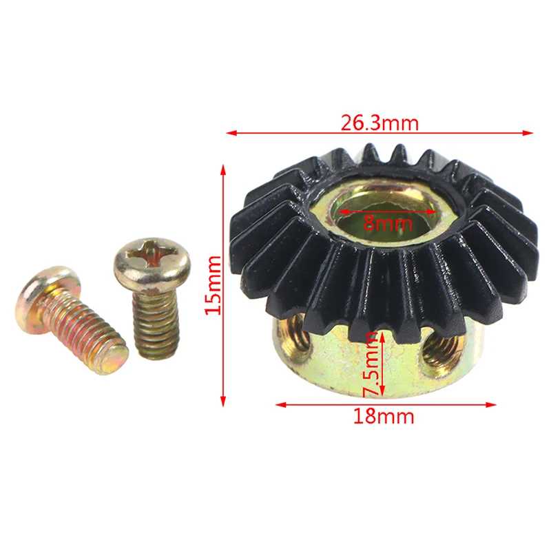 

20T Bevel Gear 8MM Hole Model Gear 90 Degree Transmission Steering With 20 Teeth Hardware Iron Gear Bevel