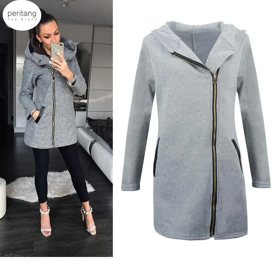 

Women Basic Jackets 2023 Autumn Winter Women's Overcoat Zipper Causal Outwear Female Coat Casaco Feminino Ladies Jacket