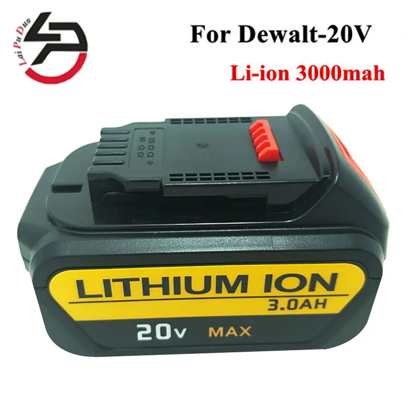 

New 20V 3000mah Li-Ion Replacement Power Tool Battery for Dewalt DCB182 DCB183 DCB200 DCB204