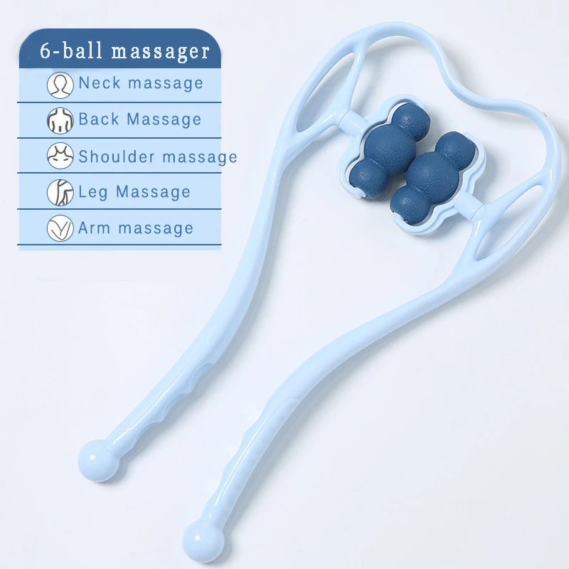 

Neck Massageador Massagem Relieve Hand Roller Neck Massager for Neck Shoulder Trigger Point Plastic Pressure Point Therapy