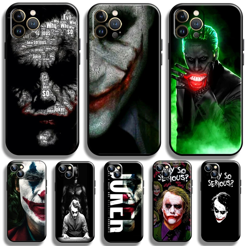 

Clown The Joker For Apple iPhone 13 12 11 Pro Max 12 13 Mini X XR XS Max SE 6 6S 7 8 Plus Phone Case Liquid Silicon Coque Soft