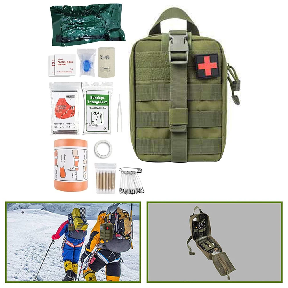 

Портативные аварийные комплекты Molle, профессиональный набор для выживания в кемпинге, медицинское EDC оборудование для охоты, скалолазания, ...