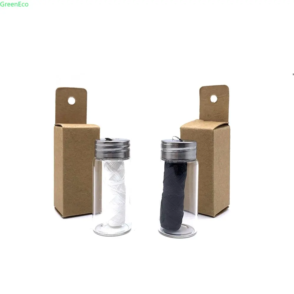 

Eco Friendly 30M Dental Floss Oral Hygiene Teeth Cleaning Dental Wax Mint Flavored Bamboo Dental Floss Spool Teeth Flosser Kit