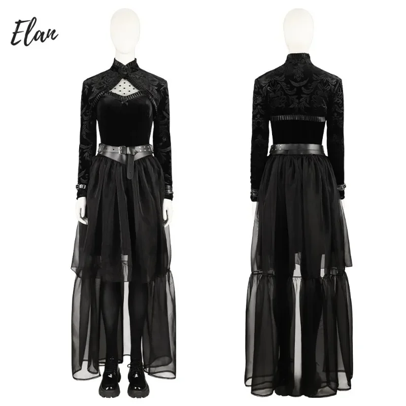 FC6Lisa Frankenstein Misty Косплей Костюм Черное сексуальное женское длинное платье и пояс