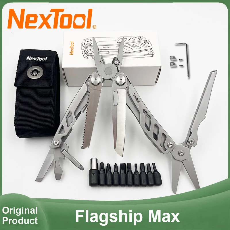 Фото NexTool Флагманский Макс. 14 в 1, многофункциональные плоскогубцы, складные многофункциональные инструменты, большие ножницы со скруткой, инструменты для кемпинга, EDC №1