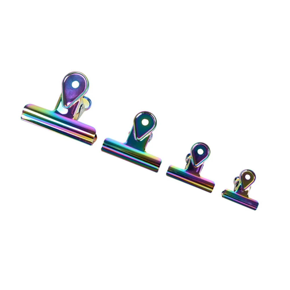 

5PCS Tail Clips Metal Paper Clamp Binder Clips Folder Clip for Price Tags Photos Maps Drawings Bills