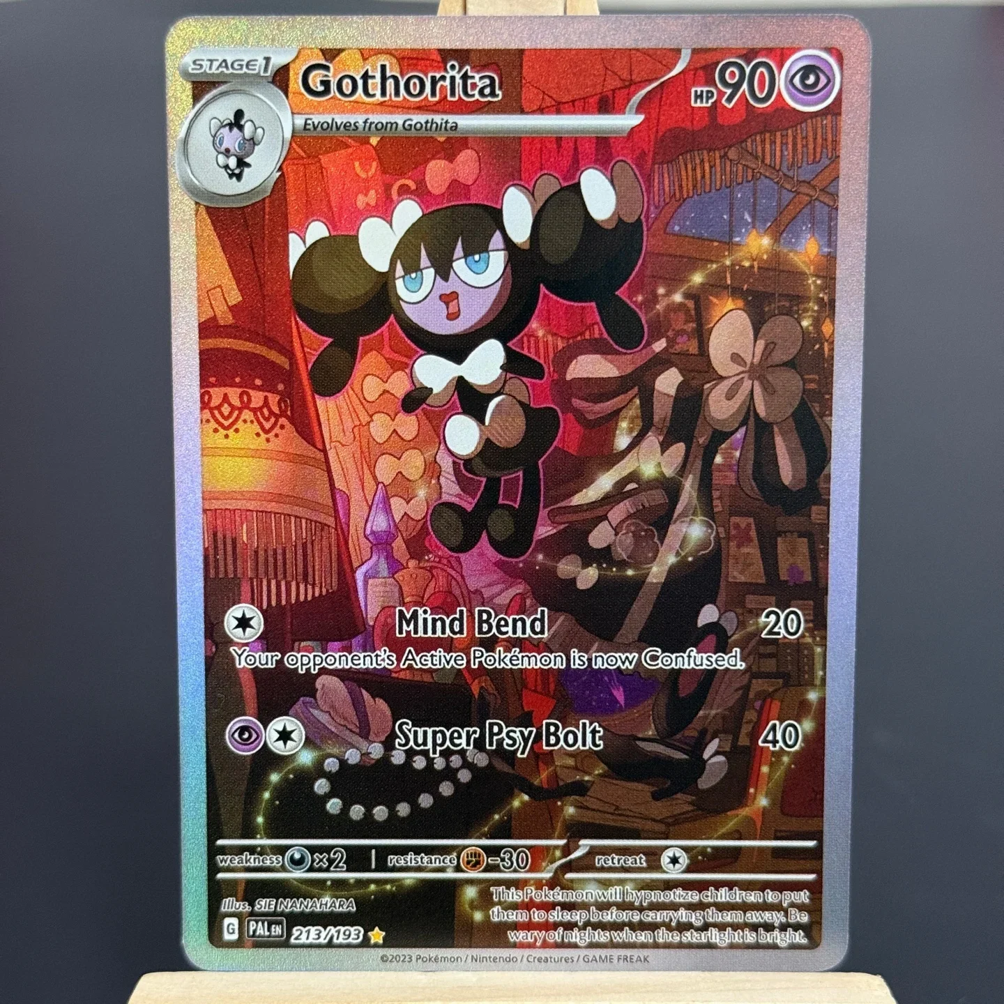 Фото Коллекционная карта TCG English Gothorita SV02: Paldea Evolved (PAL) 213/193 # 213 Фольгированная карта для самостоятельного изготовления прокси-карт №1