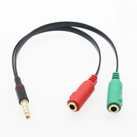 splitter headphones jack 3 5 mm stereo audio y splitter 2 female 1 male cable adapter with separate headphone